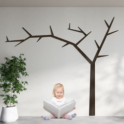 Dřevěná samolepka na zeď - Strom | Wenge