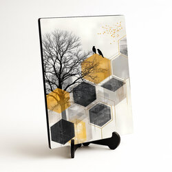 Moderní obraz strom a ptáci - Geomtrix