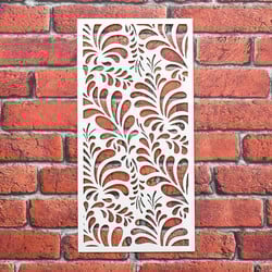 Wooden Decor - Flower Paradise | White