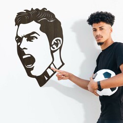 Fából készült falikép - Cristiano Ronaldo | Wenge