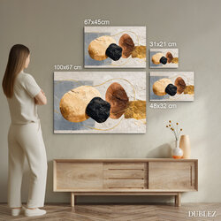 Modern wooden abstract painting - Lucy