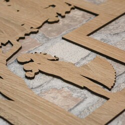 Tree with Photo Frames on the Wall | Oak Sonoma