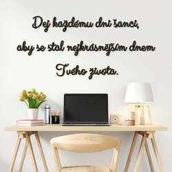 Motivační citát na stěnu | Černá