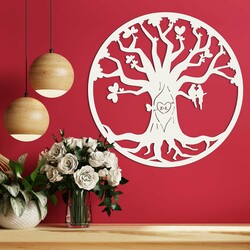 Darček na svadbu - Strom lásky s iniciálami - Amor | Biela