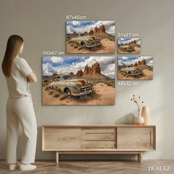 Wooden picture - Wasteland