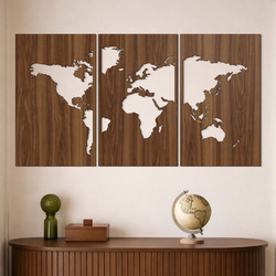 Map world - Tablou autocolant de perete