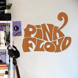 Drevené logo kapely na stenu - Pink Floyd | Čerešňa