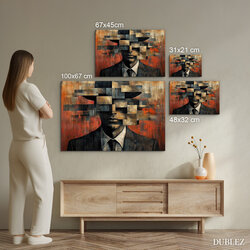Abstract Wall Art of a Man - Out of Box