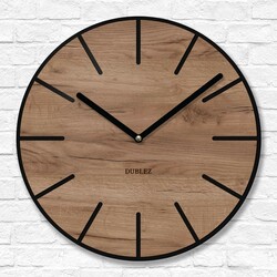 Wall Clock with Silent Movement - Cynthia | Tobacco Oak