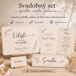 Svadobný set na mieru