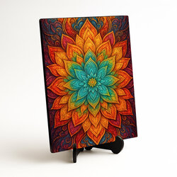 Wall art - Fiery mandala