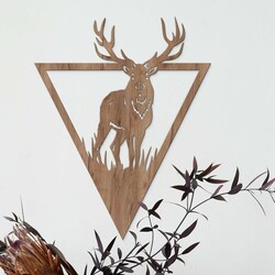 Modern Wall Art - Deer | Tobacco Oak