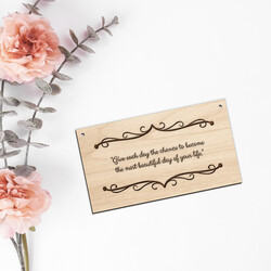 Personalized Wooden Sign with Custom Text