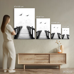 Black and white image - Pier