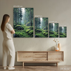 Tablou din lemn - Pădure adâncă