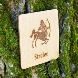 Darček k narodeninám - Podložka pod pohár znamenie Strelec