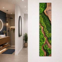 Panel na stenu s machom - Lesná cesta (UV tlač)