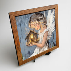 Angel picture on the wall - Heart of the home