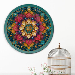 Tablou din lemn cu mandala - Impresionant