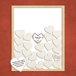 Svadobná kniha pre hostí - Spomienková tabuľa 