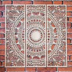 Najkrajšia mandala života - Viacdielny obraz | Dub Sonoma