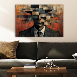 Abstract Wall Art of a Man - Out of Box