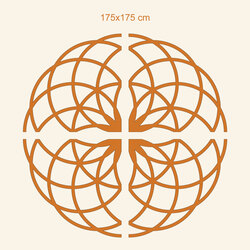 Sacred Geometry - Flower of Life Symbol | 175x175 cm