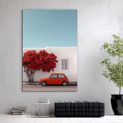 Wooden retro picture - Car