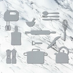 Drevené nálepky na stenu do kuchyne | Strieborná