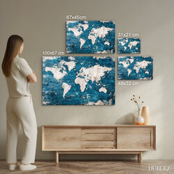 Mapa světa na stěnu