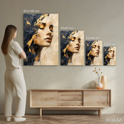 Luxury painting of a woman - Golden aura