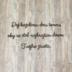 Motivačný citát na stenu  | Wenge