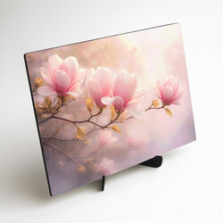 Romantický obraz magnólií na zeď