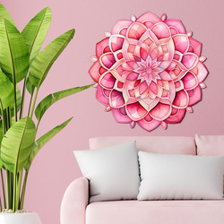 Wooden wall mandala - Rosé