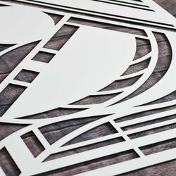 Absztrakt kép - Geometric | Fehér