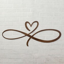 Wooden Decoration for Bedroom - Endless Love | Walnut