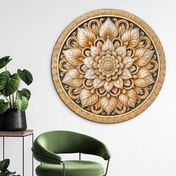 Mandala image - Golden flower