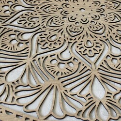 Mandala ze dřeva na stěnu - Kruh | Dub Sonoma