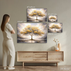 Fából készült fa kép - Az élet fénye