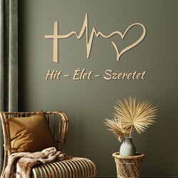 Rövid fali idézet - Hit, Élet, Szeretet | Juhar