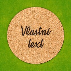 Korková podložka pod pohár na míru