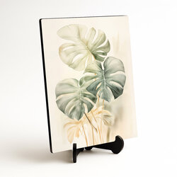 Drevený obraz - Natural Monstera