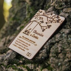 Svadobná magnetka - Pozvánka obdĺžnik