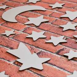 Stickers for Children&#039;s Room - Stars | Silver