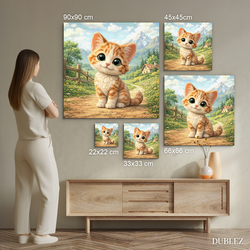 Detský obraz - Ryšavé mačiatko