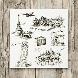 Gift for a Traveler - Luxury, Wooden Wall Art | White