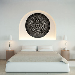 Bedroom Mandala - Zen | Black