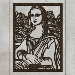 Drevený obraz - Mona Lisa - Leonardo da Vinci | Wenge