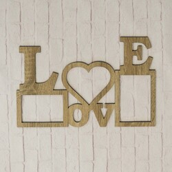 Wooden Picture Frames - Love | Oak Sonoma