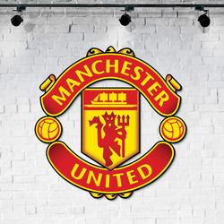 Farebný drevený obraz - Manchester United